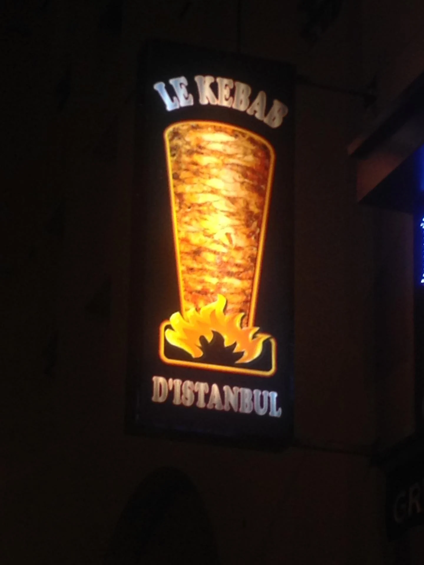 Enseignes double face lumineux le kebab par va enseignes stores