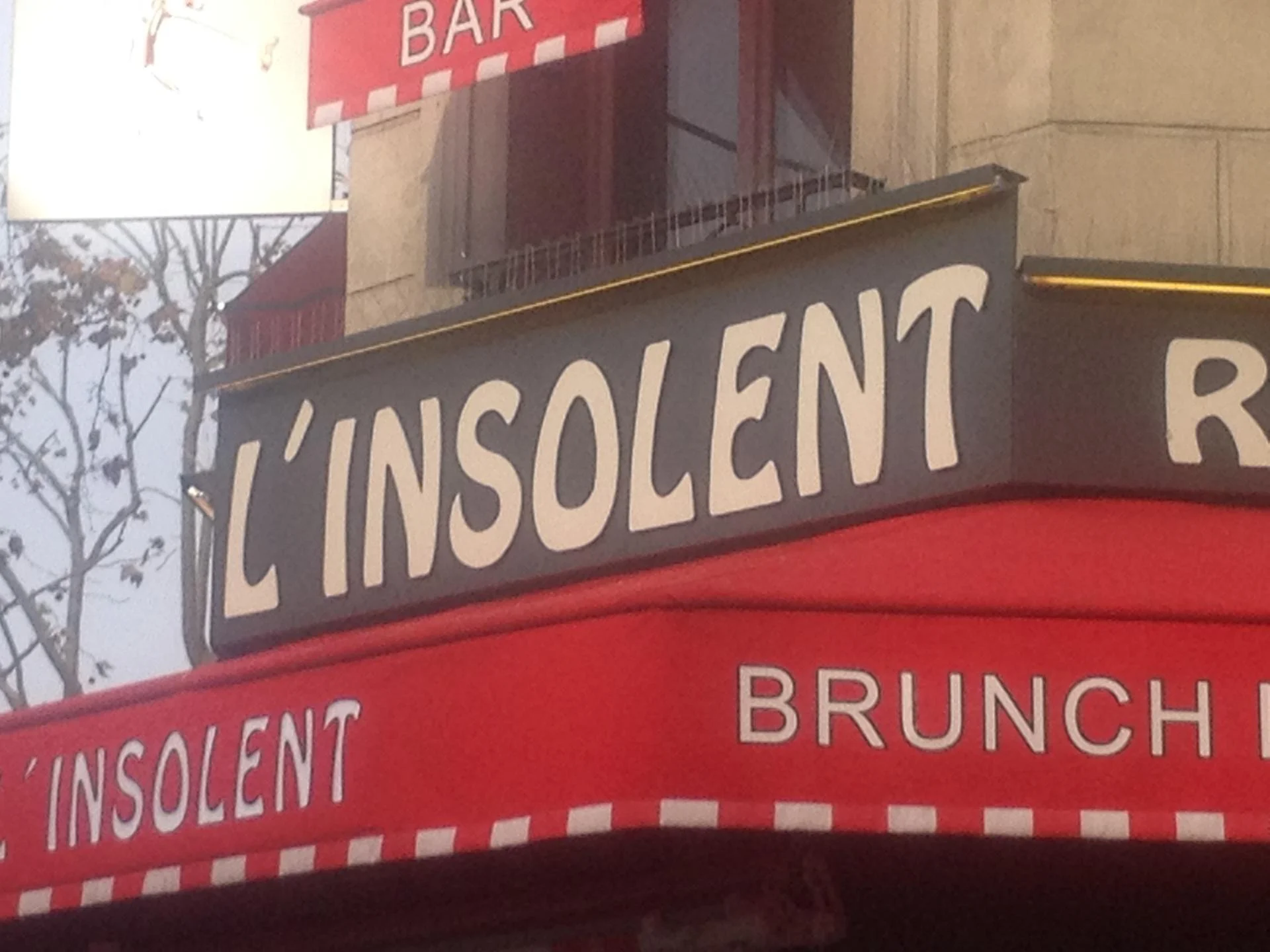 l'insolent restaurant paris, va enseignes et stores