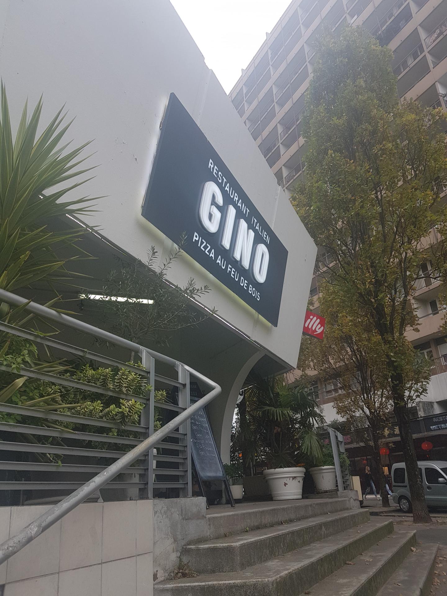 Vue persepctive enseigne lumineuse restaurant gino a paris 13 par va enseignes stores 2
